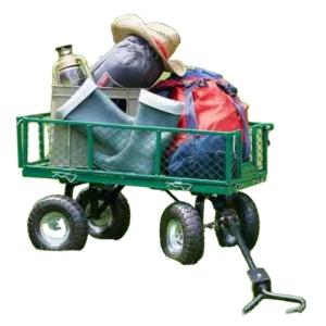 Wholesale Steel Mesh Garden Folding Utility Wagon 500LBS Capacity Four-wheel Design Large Trolley from china suppliers