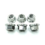 Anodizing M10x1.25 Sprocket Titanium Flange Nuts