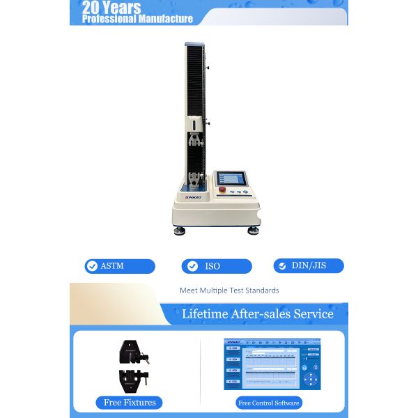 Single Column Electronic Tensile Testing Machine for Plastic Rubber