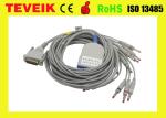 Medical device schiller EKG Cable with Banana 4.0 IEC 10K resistor, 10 lead ecg