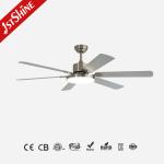 58 Inch Bedroom Ceiling Fans With Lights Reversible Silent DC Motor MDF Blade