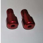 Red anodized finish polishing, painting aluminum plug Trike Bike Parts