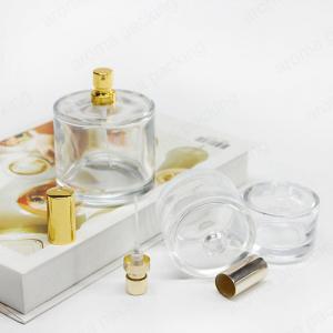 China Free Sample Luxury 30ml Perfume Bottle Glass Round Square Spray Refillable Perfume Bottle With Metal Cap on sale