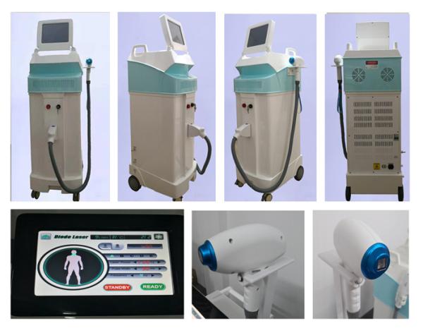 Painless 808nm Permanent Hair Removal Laser Machine / Beauty Salon Equipment