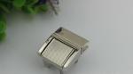 Fashion hardware gunmetal color closure catch clasp metal push press locks for