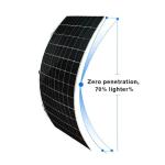 Mono PV Panel 100w 200w 250w 300w 400w 500w ETFE Semi Flexible Solar Panels with