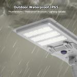 300W Solar Street Lights With Radar Motion Sensor SMD 3030 LED Chips