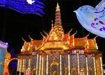 True Proportion Modern High Rise Building Lantern Display Festival Longlife