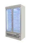 Self Defrost Frozen Glass Door Freezer 1600L Secop Compressor