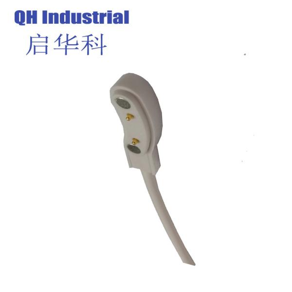 2Pin Plating Ni Idi Right Angle Type Pogo Pin Magnetic Cable Connectors Hiqh Gf