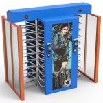 RFID Card QR Code Fingerprint Facial Full Height Turnstiles For Stadium Outdoor