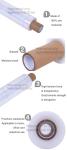 Pallet Stretch Wrap Cast LLDPE Shrink Film Wrap with handle, plastic cargo