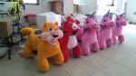 Hansel hot selling electric plush ride on animal electric toy cars kids for game
