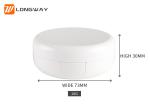 Lightweight Air Cushion Foundation Case , White Cushion Foundation Container