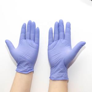 Wholesale Powder Free Disposable Nitrile Examination Gloves Free Sample Purple Color from china suppliers