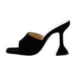 Metallie Shiny Silver 12cm Ladies High Heel Shoes Snake Ankle Strap