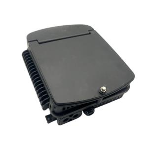 Wholesale PC ABS Material FTTH Black Outdoor Wall Mounted 24/12 Cores SC APC Fiber Terminal Box from china suppliers