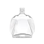 Aluminum Plastic PP Collar 750ml Empty Glass Bottles for Customized XO Brandy