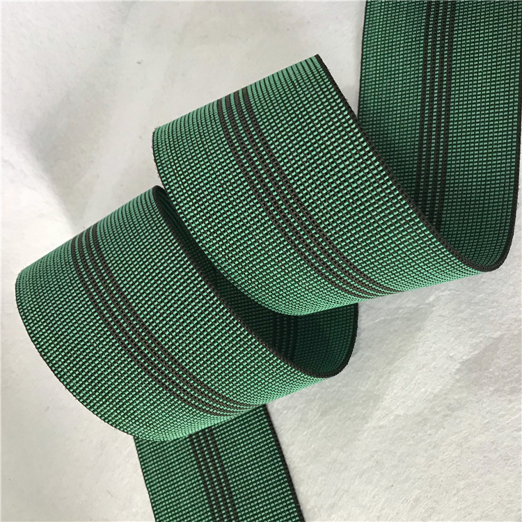 3 Inch Furniture Components Woven Rubber Webbing / Latex Elastic Chair Webbing