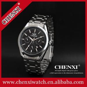 China C006B Global Trade Wholesale Price Cheap Wristwatches Stainless Steel Watch Quartz Watches on sale