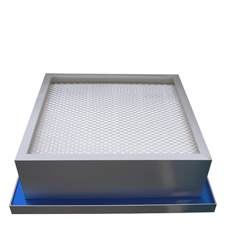 Panel Filter Construction Customized H13 Deep Pleat HEPA Filter with Aluminum Frame