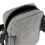 Black Grey Messenger Crossbody Bag Polyester Canvas Crossbody Shoulder Side Bags