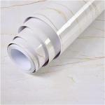 Glossy Marble Self-Adhesive PVC Wrap Film For Kitchen Cabinet Counter - Top