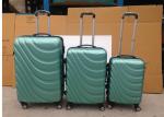4 Wheel Carry On ABS Trolley Luggage , Lightweight 3 Pcs Luggage Travel Set Bag