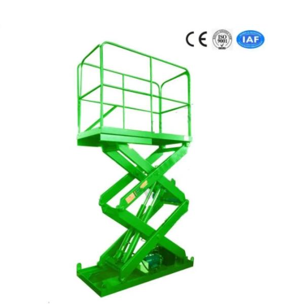 8M Lifting Height Customized Stationary Scissor Lift Platforms 4000Kg Loading