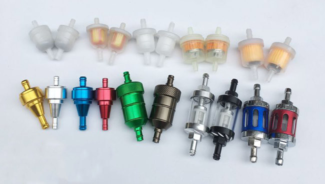 Modified CNC Aluminum Fuel Filter Oil Cleaner For Carburetor ATV Scooter Universal