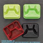 4 Compartment Disposable Meal Prep Container Microwave Lunch Fast Food Pp