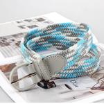 Fashion Women Fabric Elastic Belt Woven 95cm Soft Surface