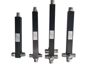 Wholesale 698-3800MHz Black Square 4.3/10 Mini Din Female 2/3/4 Way RF Power Divider Splitter from china suppliers