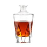 Base Material Glass Custom Color 350ml 550ml Square Glass Bottle for Fancy Vodka