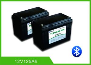 Wholesale Patent Bluetooth Deep Cycle RV Battery , Lithium Camper Trailer Battery12V 125Ah from china suppliers