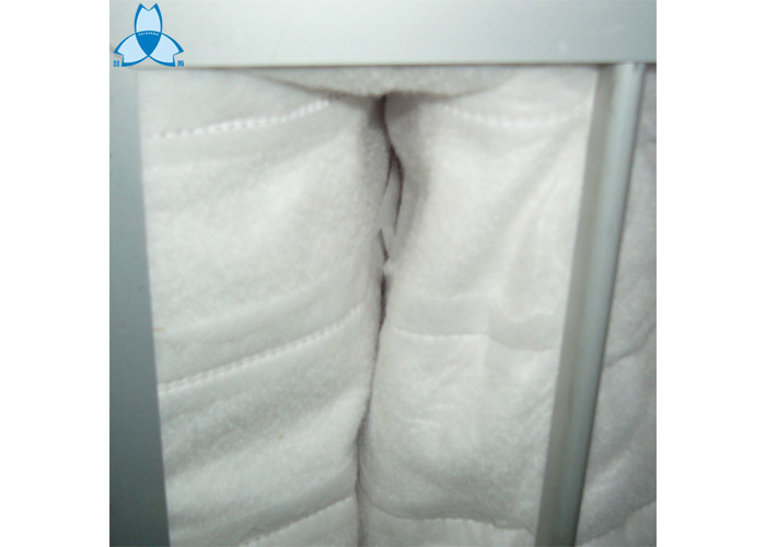 High Efficiency Pocket Air Filter Plastic Frame , Aluminum Frame Or Galvanized Optional