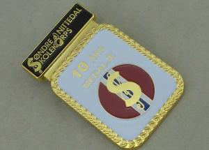 Wholesale Zinc Alloy Gold 3D Medal Soft Enamel Badges Die Casting With Brooch Pin from china suppliers