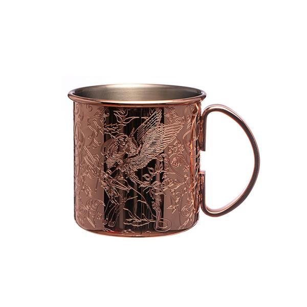 304 Stainless Steel Copper Mug Etch Design Customized Stainless Steel Wine Cup