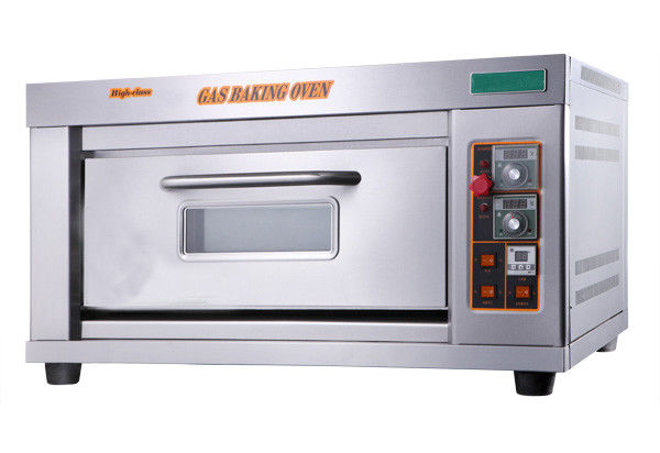 Table Top Single Deck Gas Oven , 0.24kg/H Commercial Bread Maker Equipment