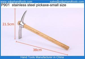 Wholesale Stainless steel pickaxe, hoe, double-headed pickaxe, mountain climbing pickaxe with wooden handle from china suppliers