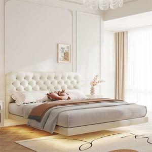 Wholesale CORDIAL Bedroom Furniture Set Solid Wood Bed With Fabric Upholstery And Polymeric Sponge from china suppliers