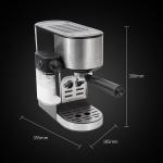 1450W Cappuccino Espresso Maker 240V 15 Bar Steam Compact Latte Machine