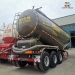 3 Axles Promotional 60T Dry Powder Silo Transport Tank Bulk Cement Bulker Tanker