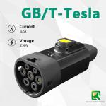 GBT TO NACS Portable EV Charger Adapter 7kw 240V 32A for Tesla Car Charging