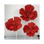 Modern Indoor And Outdoor Giant Silk Artificial Simulation Large Organza Flowers