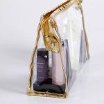 Clear Mini PVC Plastic Bag For Cosmetics Toiletry Travel Kit Nails Gift