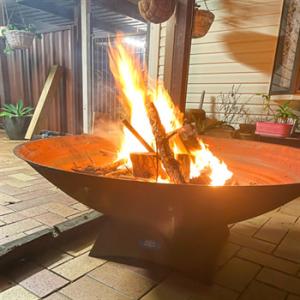 Wholesale Winter Garden Metal Fire Pit Round Corten Fire Pit 400*400*600mm from china suppliers