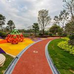 ISO Asphalt Base Rubberlok Safety Tile Playground Running Track