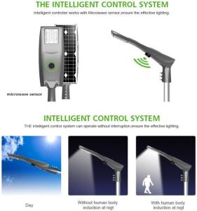 Wholesale Mono Crystalline Solar LED Street Light All In One Type 30w 40w 50w 150X70 Degree Beam Angle from china suppliers