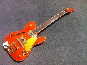 Wholesale Double f hole bigsby Semi Hollow body quality Tele Electric guitar Guitarra gold hardware tl guitar from china suppliers